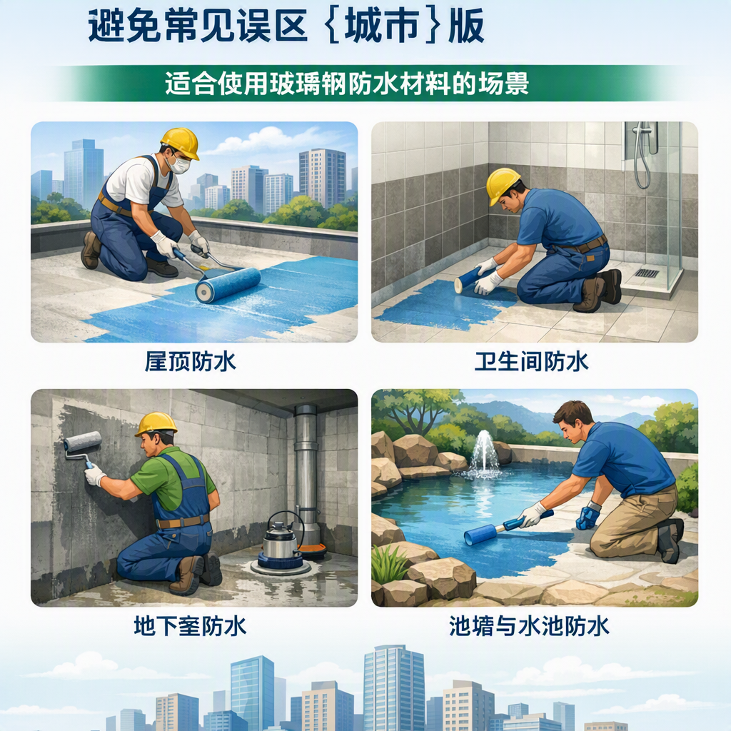 玻璃钢防水材料施工注意事项,避免常见误区 宿州 版
