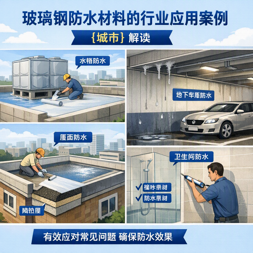 玻璃钢防水材料的行业应用案例,宿州解读